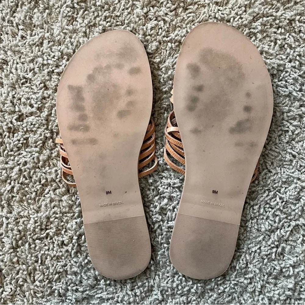 Matisse Fred Woven Leather Sandals in cognac tan size 9 - Picture 9 of 9